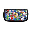 Rainbow double-layer capacious pencil case for friend, polyester, Korean style