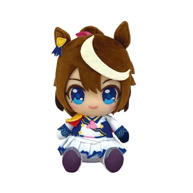 跨境新款Pretty Derby Tokai Teio Chibi Plush赛马娘毛绒玩具|undefined