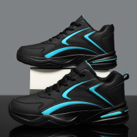 Men's shoes 2024, versatile for sports, leisure, running, extra large, 50 thick sole, raised low top, dad's trendy shoes