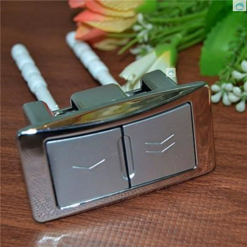 Toilet tank accessories, rectangular double-button keys, water-saving toilet flushing button, toilet seat button, toilet seat full figure