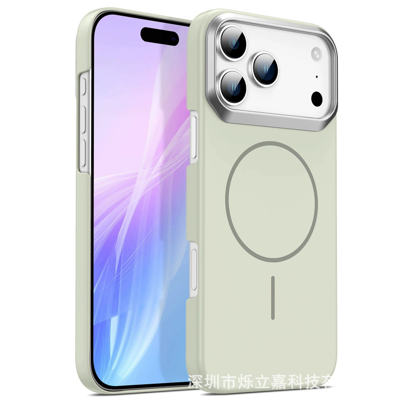 适用iphone17PROMAX金甲PC磁吸手机壳苹果16肤感磨砂15防摔保护套|undefined
