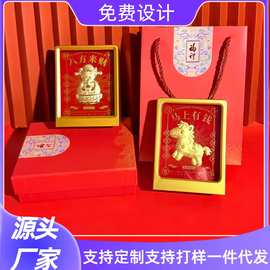 水贝足金999八方来财马上有钱摆件礼物办公室书房财神爷摆件批发
