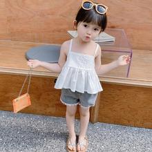 女童宝宝吊带上衣背心2020新款夏季婴儿童装韩版吊带打底衫1-3岁4