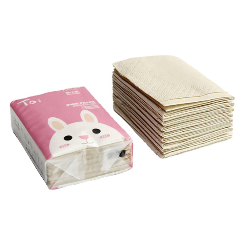 Pañuelos de papel de pulpa de bambú para exportación, paquetes pequeños portátiles, pañuelos de papel al por mayor, pañuelos de papel publicitarios, servilletas de papel, pañuelos de papel tisú