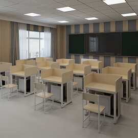 福建福州学校机房电脑桌台式计算机桌椅微机室电教室驾校培训考试