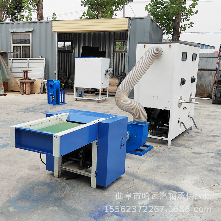 贴棉螺丝棉松棉机 中空棉纤维棉开棉机 双工位创意摆件充棉机