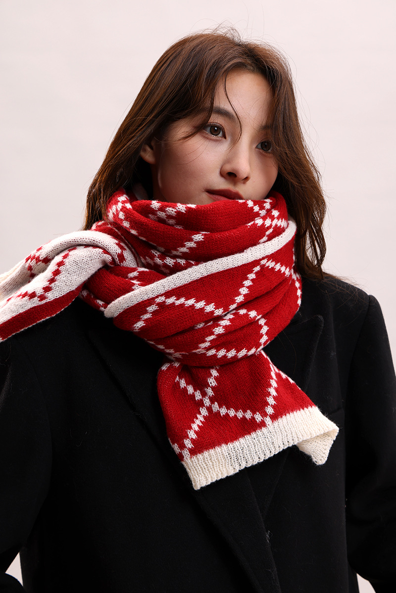 Paar-Stil für Frauen im Winter, verdickte koreanische Version, warm und luxuriös, Geburtstagsgeschenkschal für Männer_voghion.com