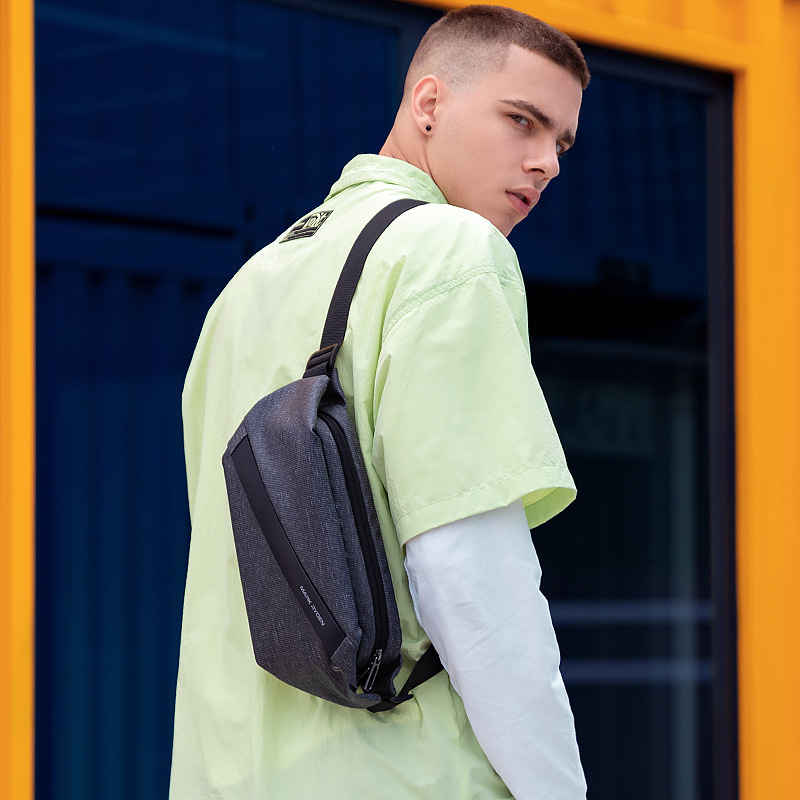 Bolso cruzado pequeño para hombre Marco Leideng, estilo urbano y deportivo, bandolera de moda