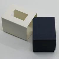 Бумажная коробка для часов, высококачественная коробка для карманных часов, одиночная подарочная упаковка для ювелирных изделий, полосатая коробка для часов с крышкой «небо и земля»