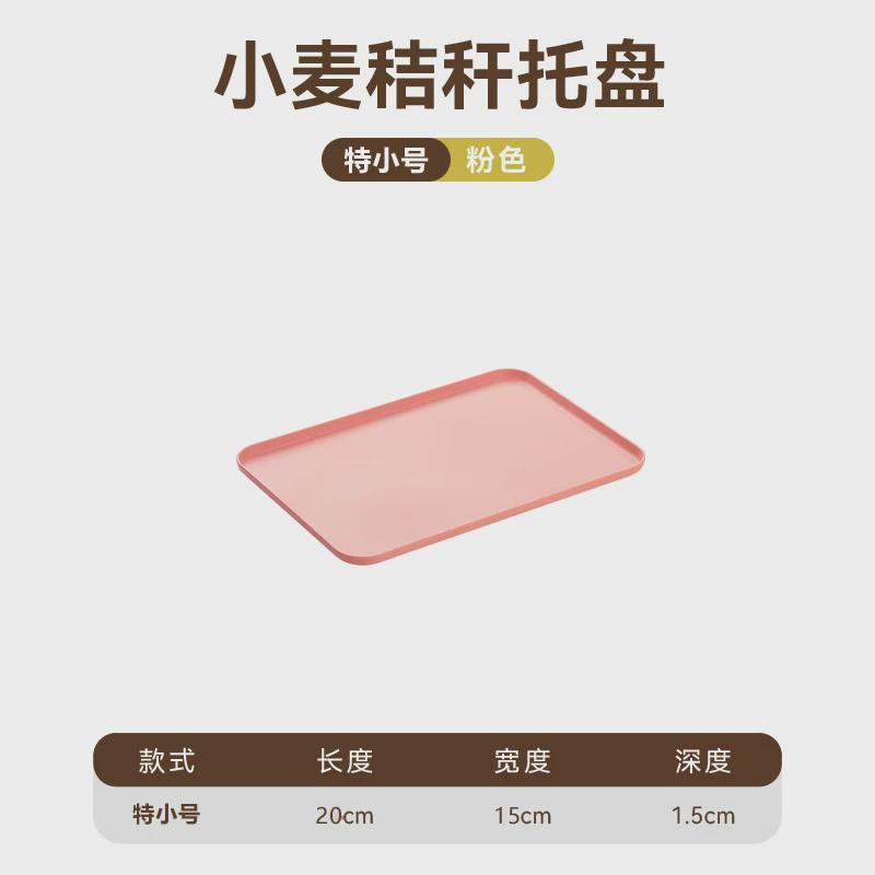 2 Size Plastic Fruit Dessert Tray Desktop Food Storage Plate