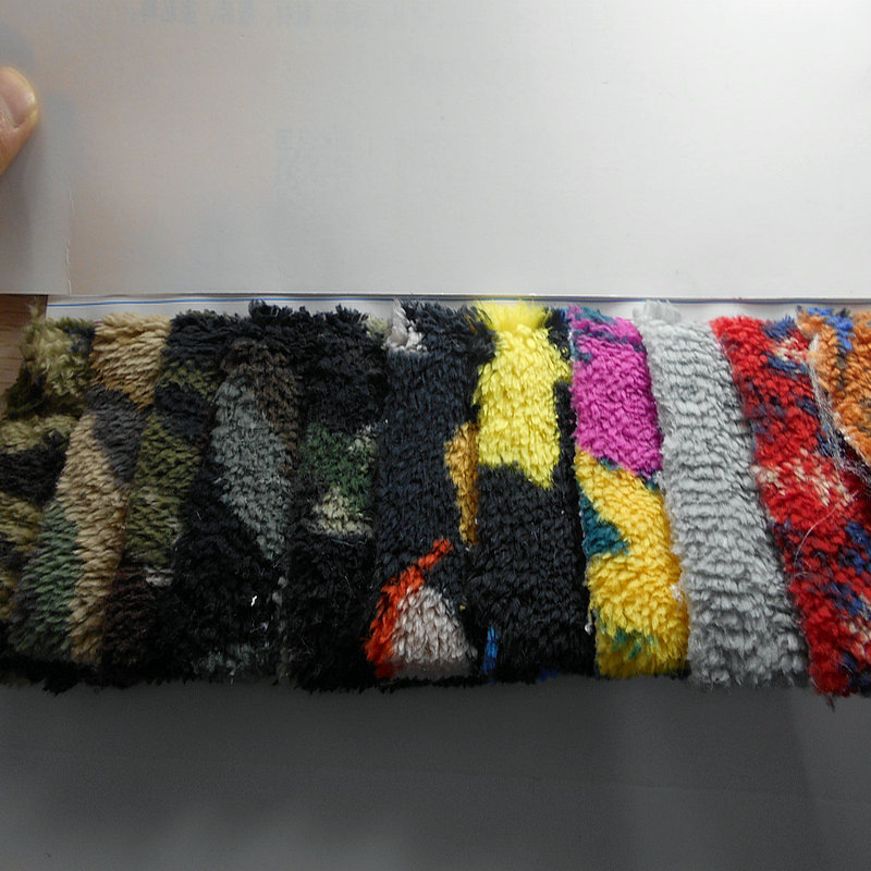 单面迷彩印花舒棉绒 提花迷彩植棉绒 加厚北极绒秋冬时装外套面料