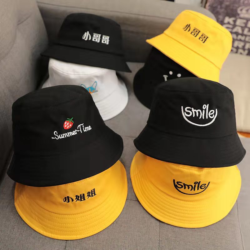 帽子女夏季韩版潮流帽学生渔夫帽百搭遮阳帽网红盆帽纯色双面帽子