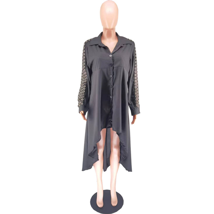 Women Clothing Plain Irregular Asymmetric Casual Loose Shirt 8 Women Clothing Plain Irregular Asymmetric Casual Loose Shirt