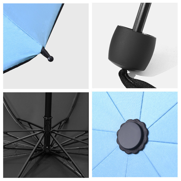 Cartoon cute umbrella solar-powered