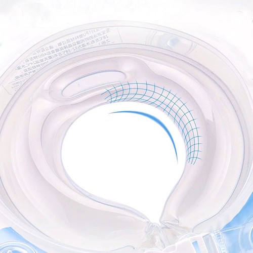 充气婴儿脖圈小月龄宝宝泳圈可调节新生婴幼儿童双气囊游泳圈批发