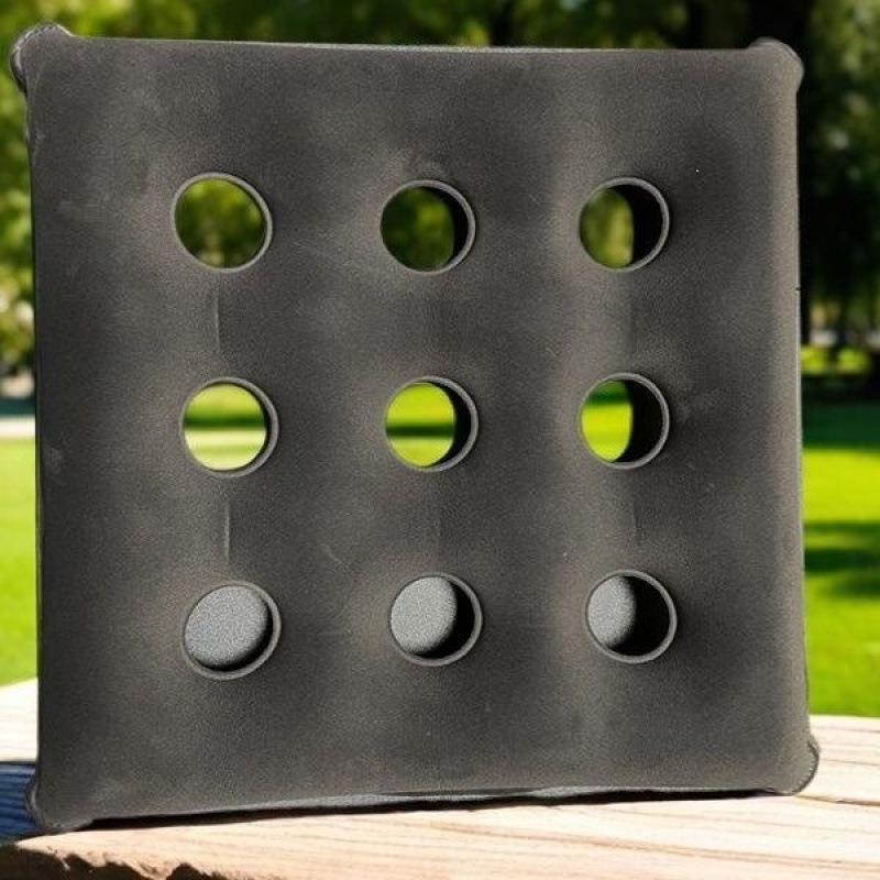 Inflatable seat cushion, thickened flocking breathable cushion, universal inflatable cushion for office chairs, reduces pressure for long-term sitting