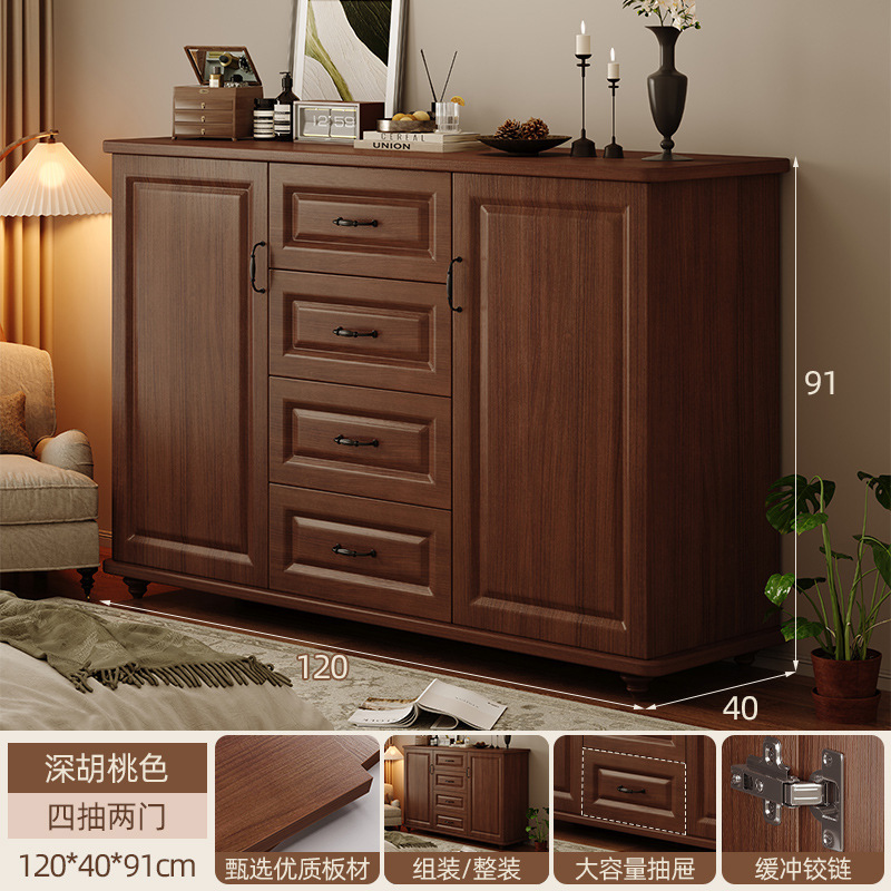 Cómoda junto al sofá de la sala de estar, cómoda de madera maciza, cómoda, cómoda de dormitorio, cómoda, cómoda americana