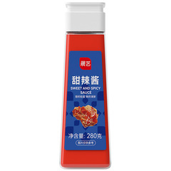 Exhibition Art 0 Fat Sweet and Spicy Sauce 280g French Fries Stir-fried Rice Cake Vegetables Sandwich Hand-held Pie Barbecue Squeeze Bottle Household 