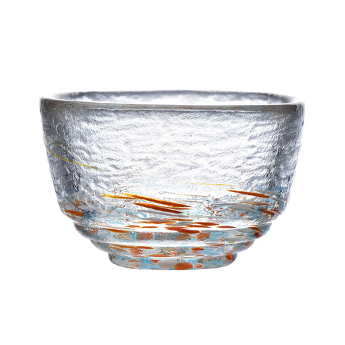Grape wine glass small size glass with spots clear Sake cup Korean Soju cup colored glass teacup