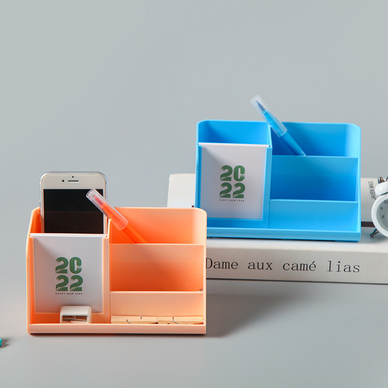 2022年虎年时尚广告记事便签周历简约商务办公塑料台历架定印logo