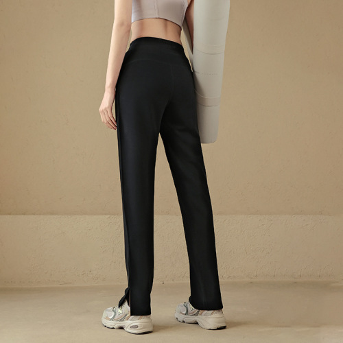 Women's Summer High-Waist Loose Wide-Leg Casual Straight-Tuck Flowy Slimming Outerwear Yoga Pants for Running and Fitness