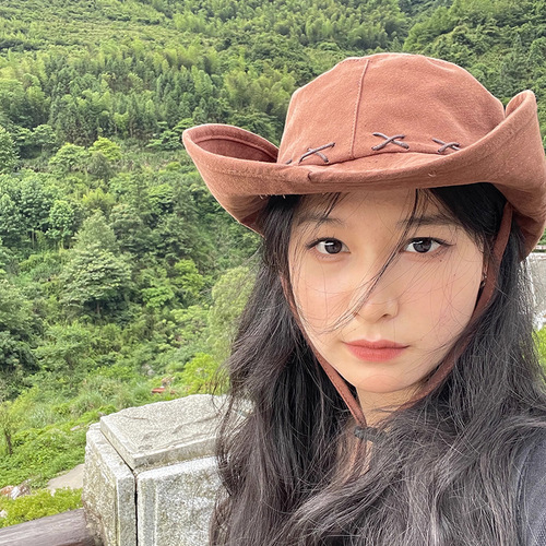Japanese-style hiking caps for women and men, suitable for summer, autumn, winter, Xinjiang, Tibet, travel, photography, large head circumference, outdoor hiking, western cowboy hat