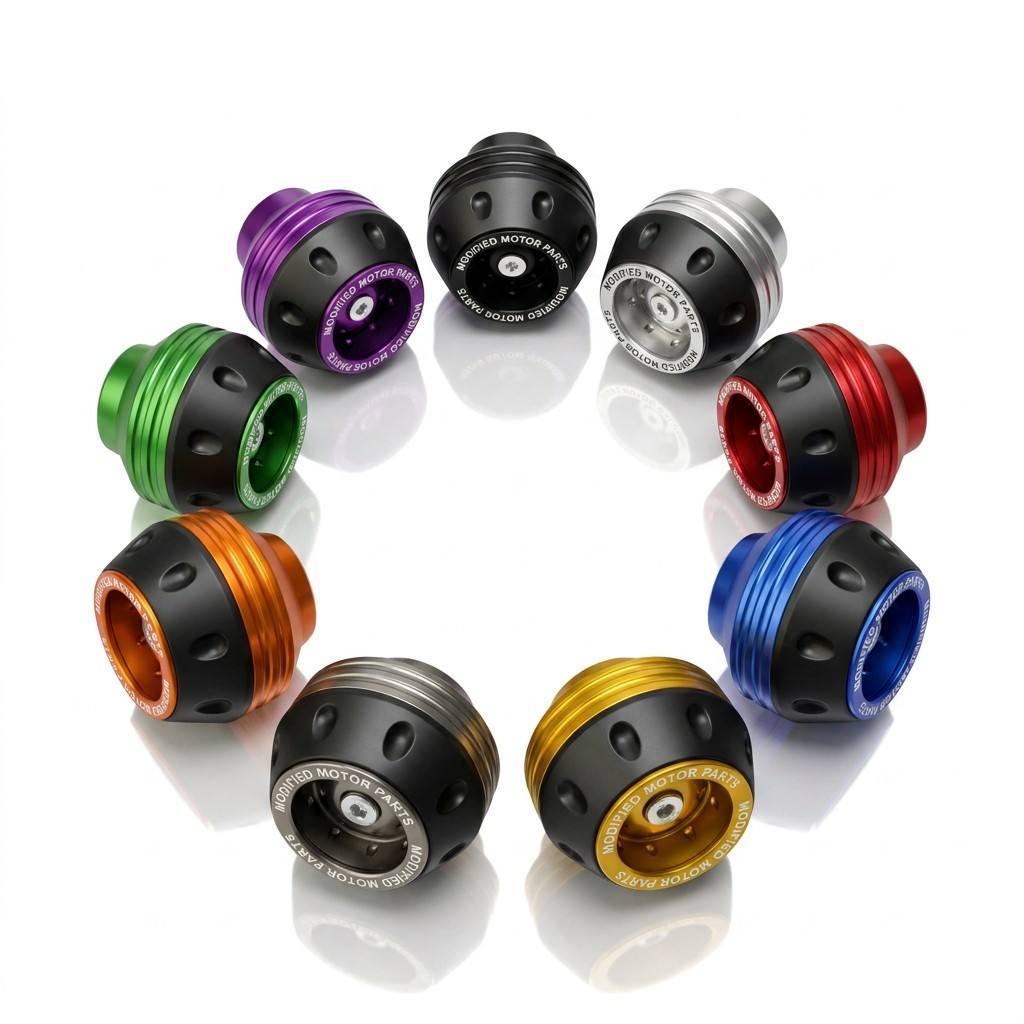 【Cross-border Exclusive Supply】Universal Front Fork Cup for Motorcycles and Electric Vehicles, Front Wheel Anti-Fall Cup, Aluminum Alloy Shock Absorber Anti-Collision Cup