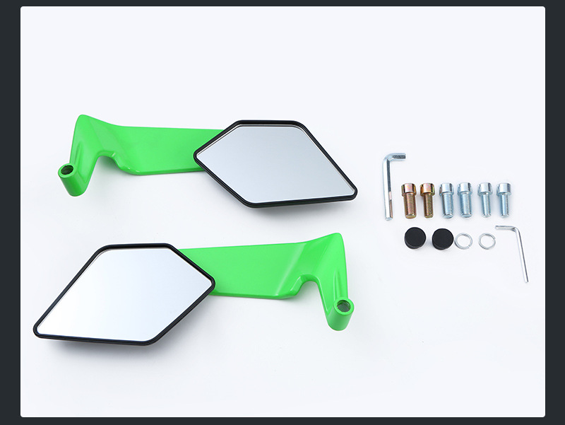 New Colorful Fixed-Wing Motorcycle Rearview Mirror Suitable for No. 9 Mavericks Battery Car Aluminum Alloy Reflector
