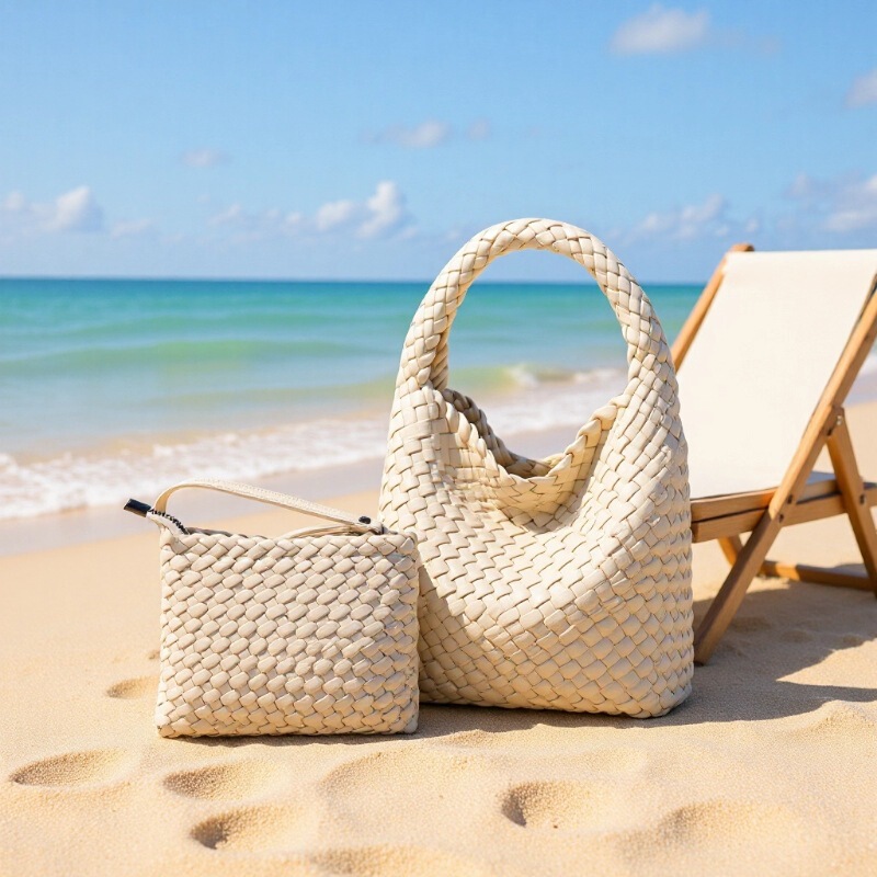 Women's Bag Factory 2025 New Handmade Woven Bag Women's Single Shoulder Crossbody Underarm Handheld Fashion Mother-Daughter Tote Bag
