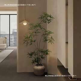 盆栽假树落地木装饰摆件景观植物孔雀仿真绿植高端轻仿生室内奢