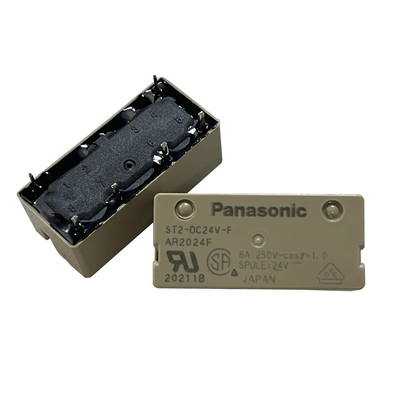 松下信号继电器 ST2-DC1.5V-F ST2-DC24V-F全新1.5V 24V继电器2A