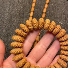 国风潮流小众配饰 桃核手串秦岭野生龙纹桃核矮庄超低桩高桃胡手