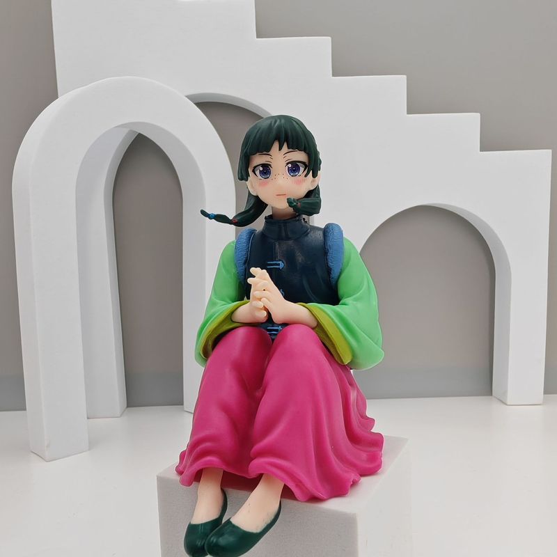 国境を越えた人気アニメ薬局美少女のささやき猫座り姿勢フィギュア車の本棚シャーシ装飾品卸売|undefined
