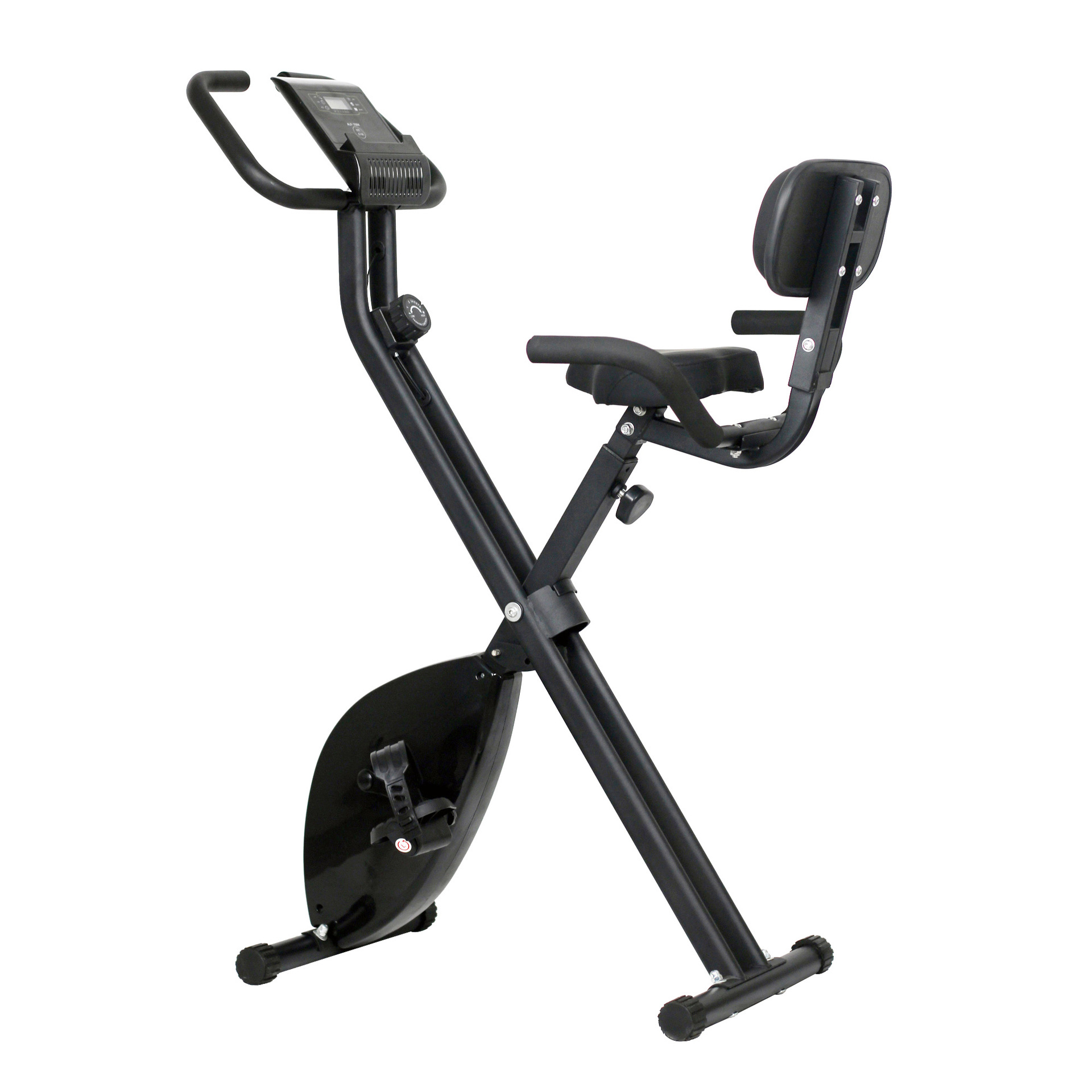 Equipos de ejercicios personalizados al por mayor coche de ejercicios interior 8 reluctancia espalda plegable monitoreo de la frecuencia cardíaca de bicicleta deportiva