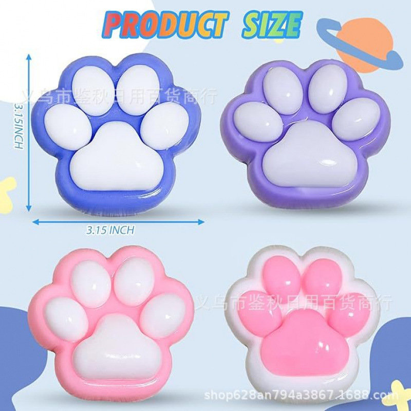 Amazonas Taba Candy Extrusión Pinch Pinch Le juguetes de compresión reducida transfronterizos huellas de garras de gato juguetes extruidos al por mayor