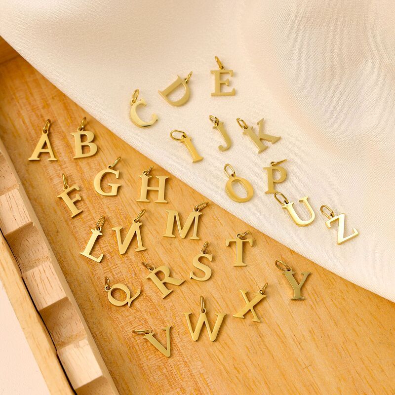 Amazon's Best-Selling Trendy and Fashionable Niche Light Luxury Versatile DIY Letter Pendants for Everyday Matching, Wholesale Accessories