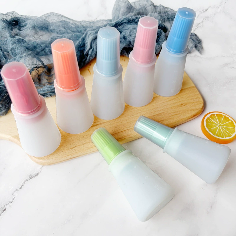 Щетка для бутылки с силиконовым маслом, щетка для приправ для барбекю на открытом воздухе с весами и крышкой, щетка для сока, бутылка с маслом для выпечки, щетка для соуса