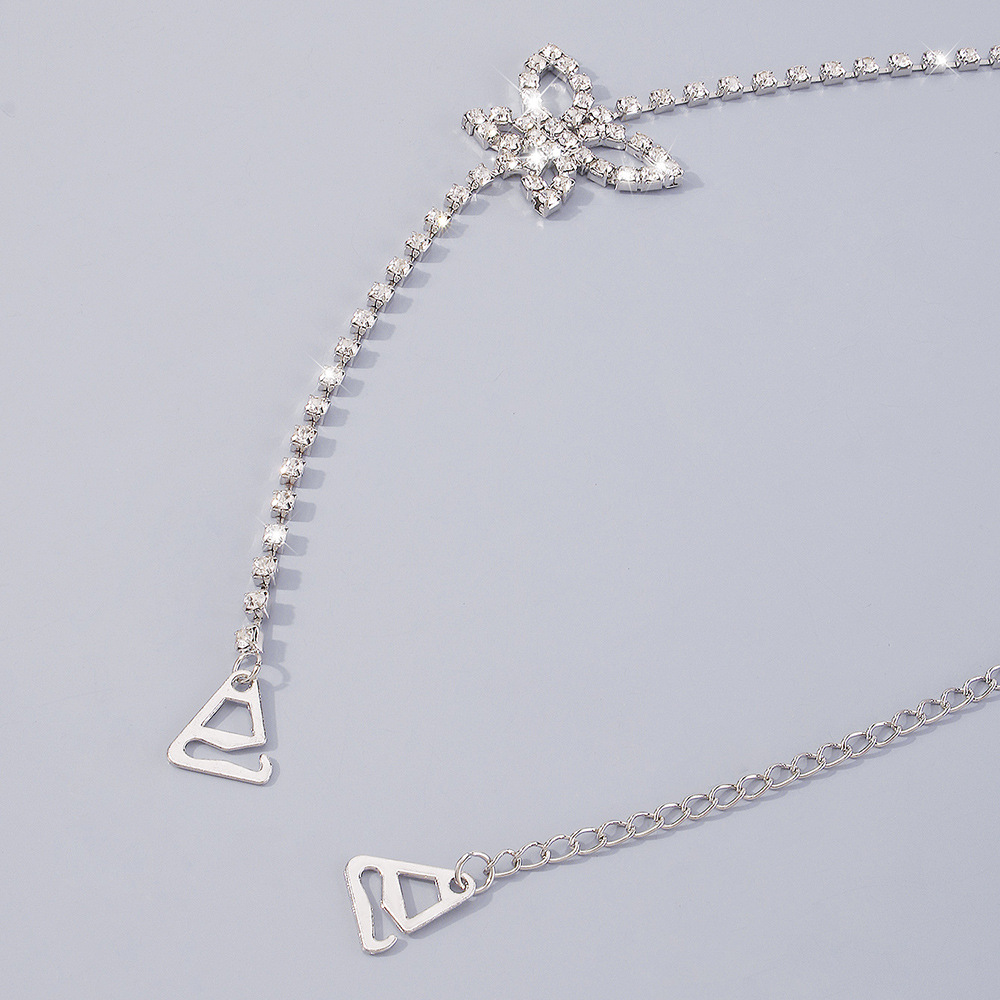 jewelry simple butterfly body chain elegant fashion invisible shoulder alloy strap