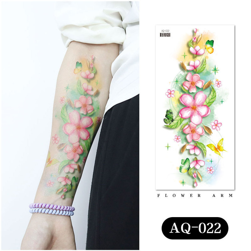 瑞卡竜の新しい商品の供給源の花の紋章はファッション的な花の腕の防水の刺青の貼る紙を貼ります。|undefined