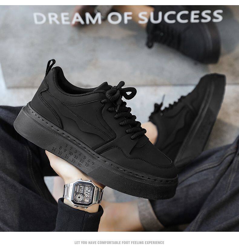 Giày thể thao nam đế dày chống trơn, giày sneaker casual thoáng khí đi làm — MQ21 màu kaki, MQ21 màu đen chi tiết 13