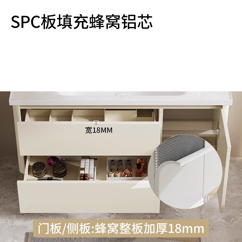 Profundidad de 40cm de ancho panal de abeja muy estrecha larga combinación de gabinete de baño tipo pequeño gabinete de cerámica integral de borde estrecho