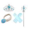 Gloves, set, magic wand for princess with pigtail, “Frozen”, princess Elsa, 4 piece set