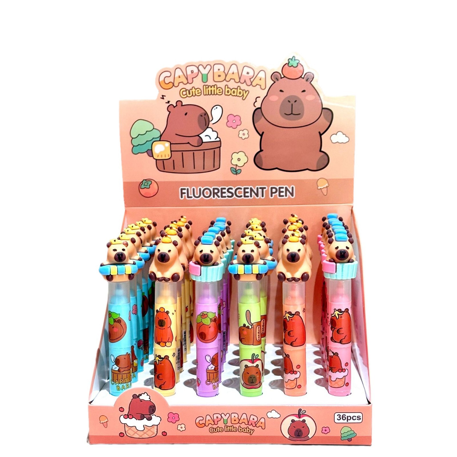 Nuevo delfín de agua dibujos animados lindos de alto valor de protección de los ojos colorido bolígrafo de cuentas de mano de los estudiantes marcadores clave