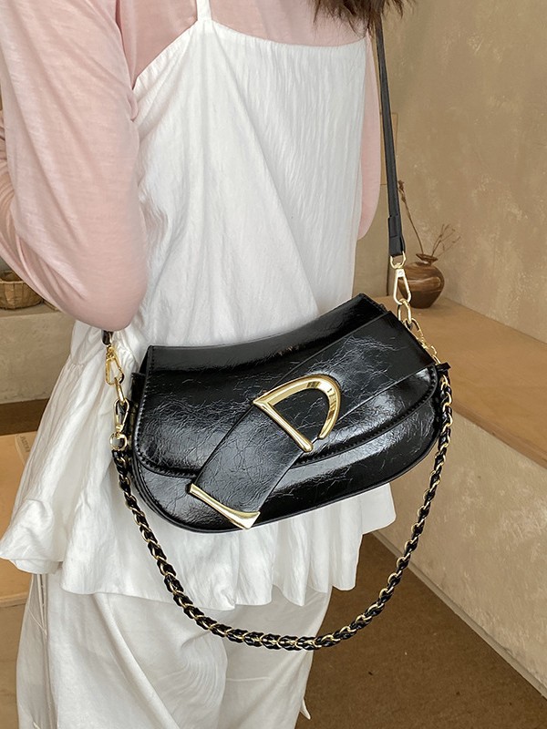Bolso para mujeres 2026 nuevo diseño de cinturón transfronterizo, bolso cuadrado de textura de lujo ligero de cadena, bolso de hombro