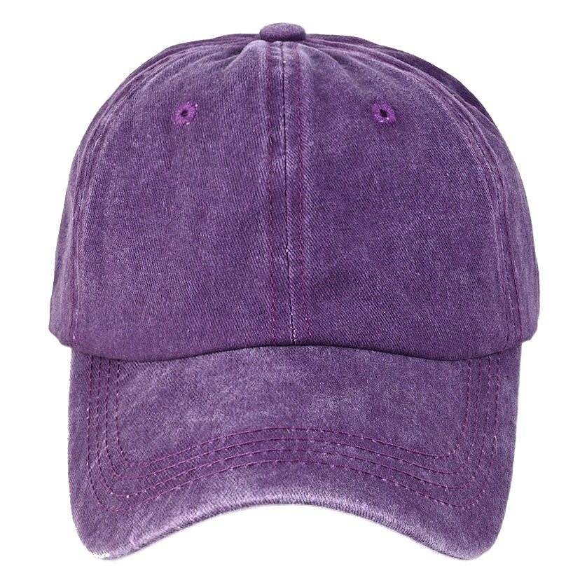 Gorra de béisbol lavada estilo americano 2024 — diseño vintage, unisex, visera suave, suministro de fábrica