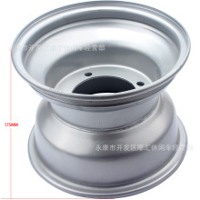 ATV四轮沙滩车卡丁车配件 18x9.5-8寸钢圈四孔车轮铁轮毂轮胎轮圈