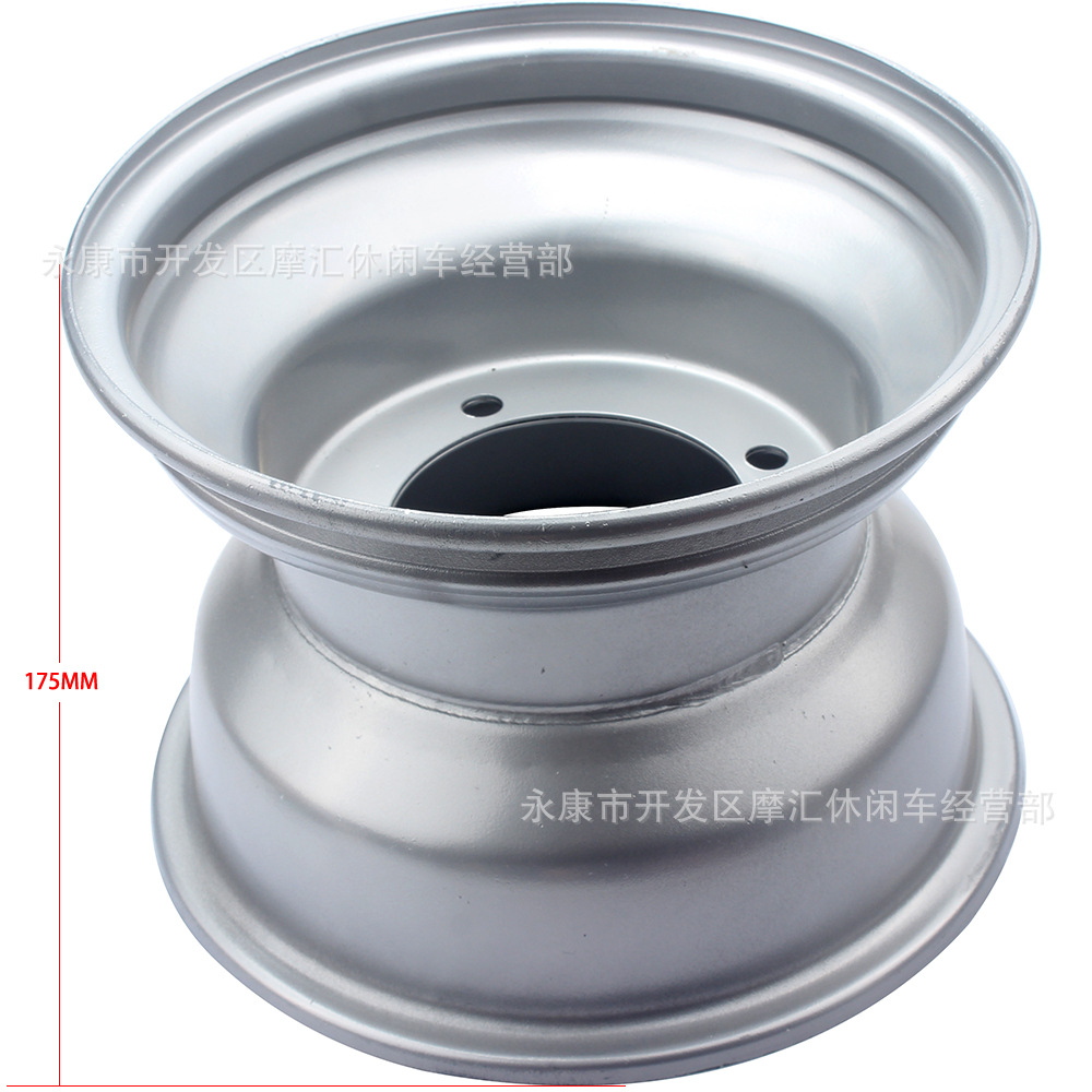 ATV四轮沙滩车卡丁车配件 18x9.5-8寸钢圈四孔车轮铁轮毂轮胎轮圈
