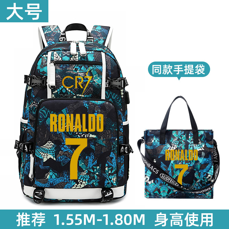 Aa20-라지 블루 토트백 세트-C호날두 No.7 골드(한정판)