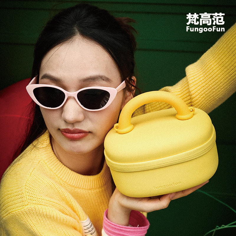 fungoofun/Van Gogh Van Box Bag Autumn and Winter New Women's Crossbody Bag Design Niche Personalized Shoulder Bag