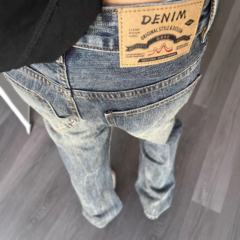 American Retro Selvedge Jeans Trendy Men's Spring and Autumn Ami Khaki Pants Foreign Trade Men's Casual Pants American Retro Selvedge Jeans Trendy Men's Spring and Autumn Ami Khaki Pants Foreign Trade Men's Casual Pants